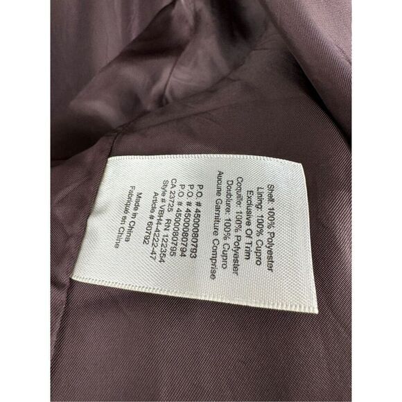 Aritzia Wilfred Women's Snap Button Poussin Bomber Jacket Mauve Size Medium - Picture 6 of 8